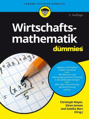 cover image of Wirtschaftsmathematik für Dummies